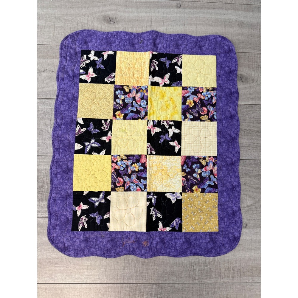 Handmade Butterfly Patchwork Quilt / Wall Hanging